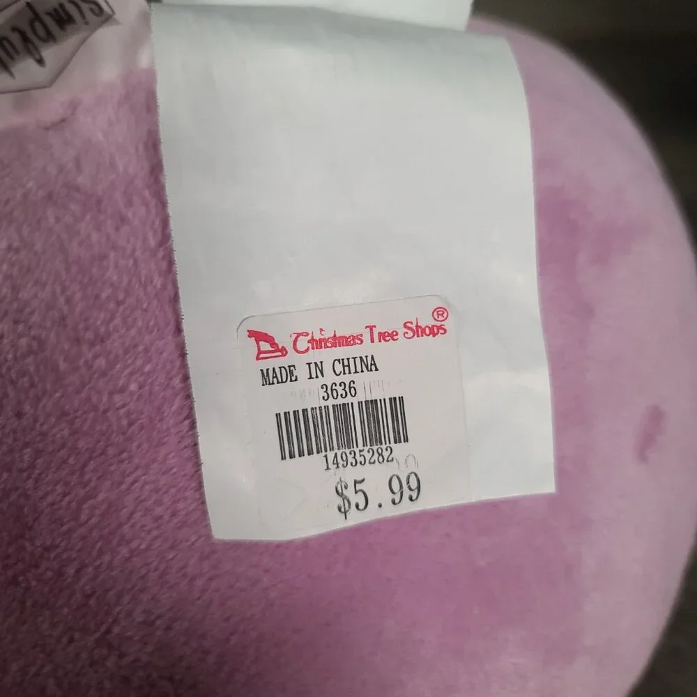 SimplyHome Lot of 2 Plush Easter Eggs from Blue and Purple 13x8